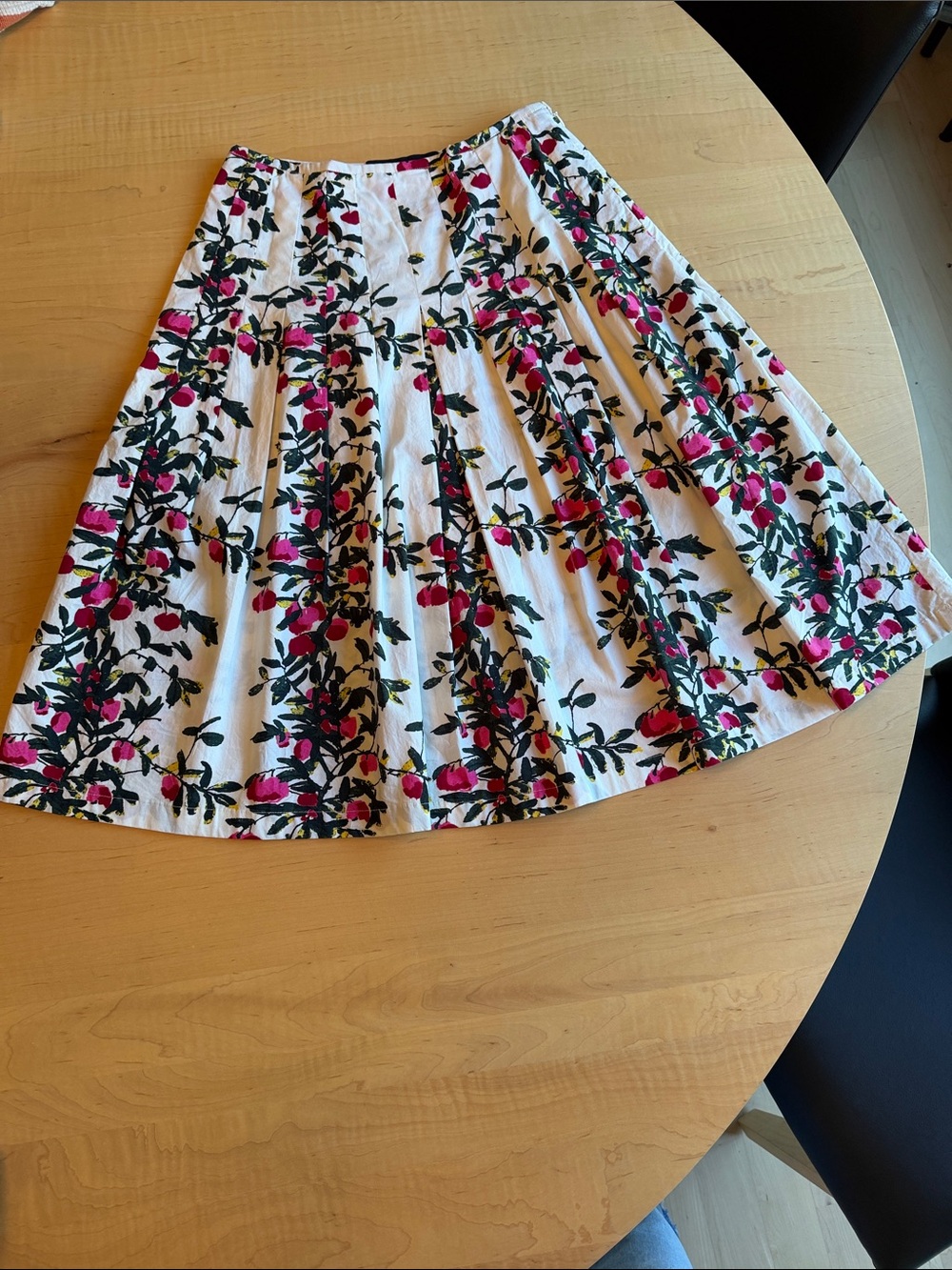 SAMANTHA SUNG Floral Pleated Skirt